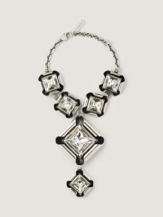 Armband „Deconstructed Crystals“ aus Metall und Kristallen