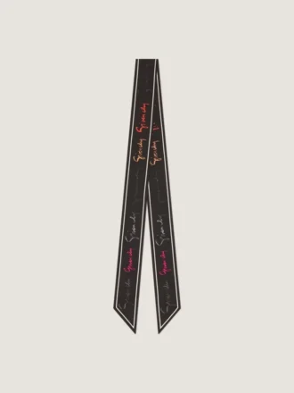 Bandeau aus Seide mit mehrfarbigem Givenchy-Schriftzug