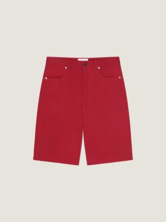 Bermudashorts aus überfärbtem Denim