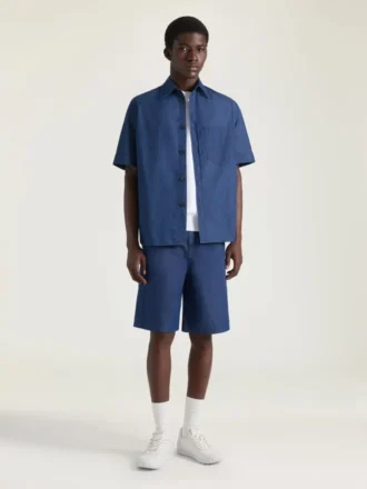 Bermudashorts aus Denim mit Couture-Naht und Givenchy-Stempel