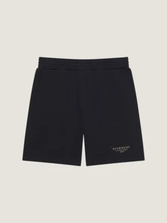 Bermudashorts aus Fleece mit Givenchy-Stempel-Print