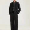 Blouson aus Materialmix mit Givenchy Paris-Stickerei
