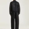 Blouson aus Materialmix mit Givenchy Paris-Stickerei