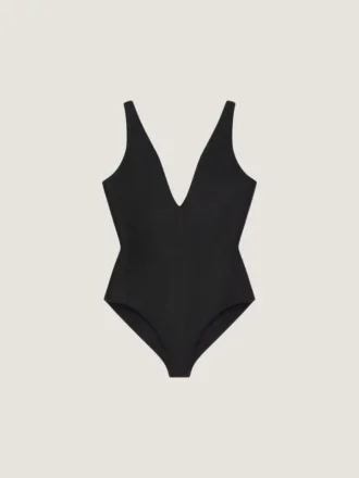 Bodysuit aus kompaktem Strick