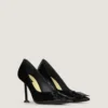 Boudoir Fold Pumps aus Lackleder