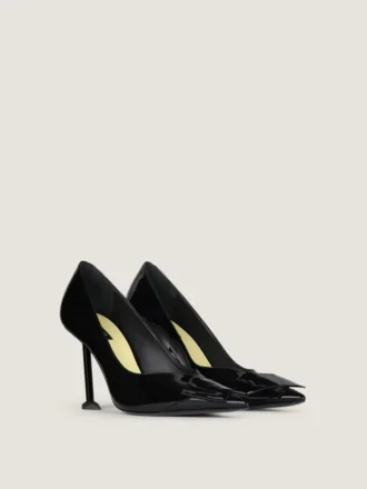 Boudoir Fold Pumps aus Lackleder