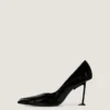 Boudoir Fold Pumps aus Lackleder