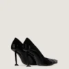Boudoir Fold Pumps aus Lackleder