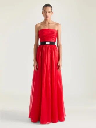 Bustier-Abendkleid aus Organza