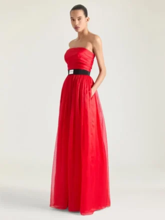 Bustier-Abendkleid aus Organza