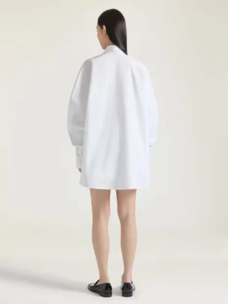 Cocoon-Hemd aus Popeline mit Givenchy-Stickerei