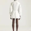 Cocoon-Minikleid aus weißem Denim Cocoon-Minikleid aus weißem Denim