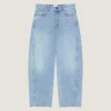 Couture-Naht Hellblaue Jeans