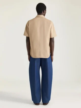 Couture-Naht Indigoblaue Jeans mit Givenchy-Stempel-Print