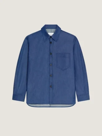 Couture-Naht-Overshirt aus Denim mit Givenchy-Stempel