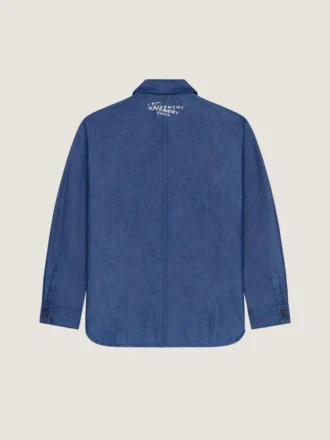Couture-Naht-Overshirt aus Denim mit Givenchy-Stempel