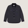 Couture-Naht-Stepp-Overshirt mit Givenchy Paris-Patch
