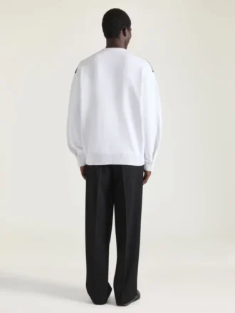 Couture-Naht-Strickpullover mit Argyle-Muster