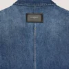 Couture-Overshirt mit Nahtdetails aus dunkelblauem Denim