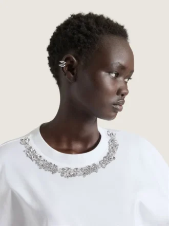 Earcuffs mit Ahornblatt-Motiv aus Metall