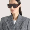 Eckige Sonnenbrille aus Acetat