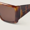 Eckige Sonnenbrille aus Acetat