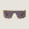 Eckige Sonnenbrille aus Metall