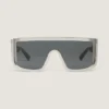 Eckige Sonnenbrille aus Metall