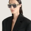 Eckige Sonnenbrille aus Metall