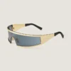Eckige Sonnenbrille aus Metall