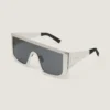 Eckige Sonnenbrille aus Metall