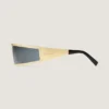 Eckige Sonnenbrille aus Metall