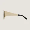 Eckige Sonnenbrille aus Metall