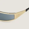 Eckige Sonnenbrille aus Metall
