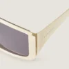 Eckige Sonnenbrille aus Metall