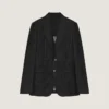 einreihige, taillierte Karojacke aus Wolle
