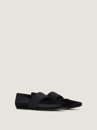 Flache Ballerinas aus Satin