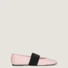 Flache Ballerinas aus Satin