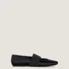 Flache Ballerinas aus Satin