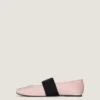 Flache Ballerinas aus Satin