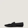 Flache Ballerinas aus Satin