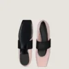 Flache Ballerinas aus Satin
