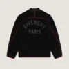 Fleecejacke mit Couture-Naht und „Givenchy Paris“-Stickerei