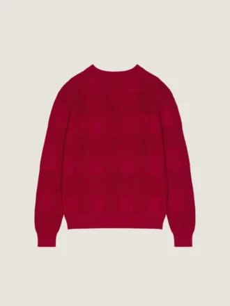 Gekarierter Pullover aus Baumwollstrick