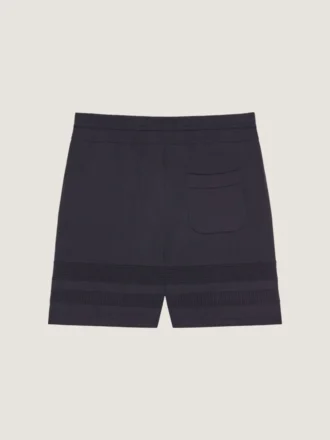 Gestrickte Shorts mit Mesh-Details