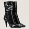 Givenchy-Stiefeletten aus Leder mit quadratischem Schaft und Givenchy-Logo