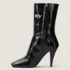 Givenchy-Stiefeletten aus Leder mit quadratischem Schaft und Givenchy-Logo