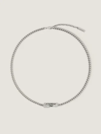 Givenchy Tape Halskette aus Metall und Emaille