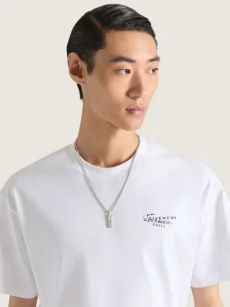Givenchy Tape Halskette aus Metall und Emaille