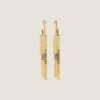 Givenchy Tape Ohrringe aus Metall und Emaille Givenchy Tape Ohrringe aus Metall und Emaille